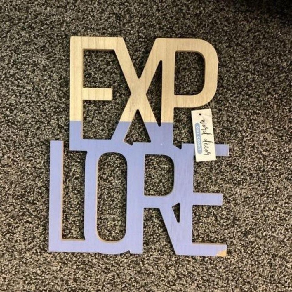 Explore Wall Art Wooden Decor Sign